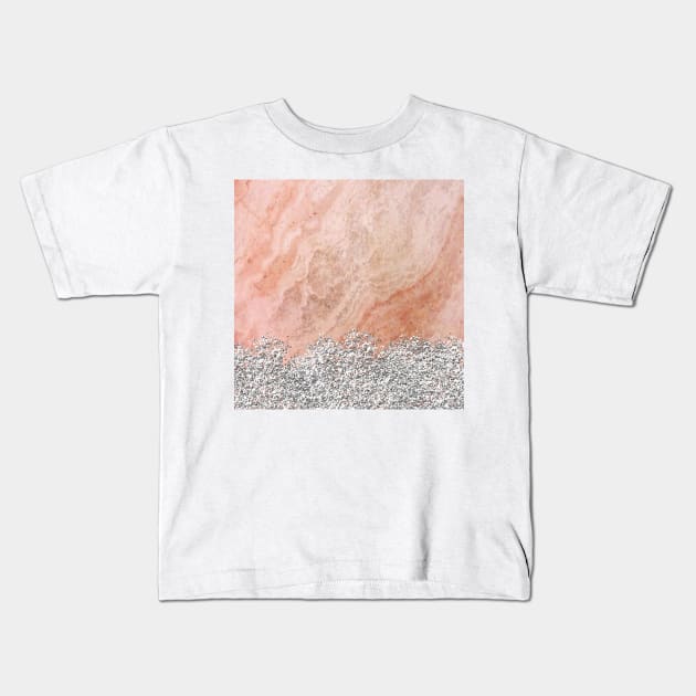 Marble gold rush VII Kids T-Shirt by marbleco